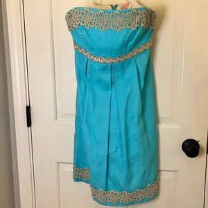 Lilly Pulitzer strapless dress size 4